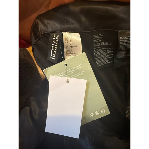 NWT DIVIDED Black Long Lined Skirt Sz. 6 - Picture 5 of 10